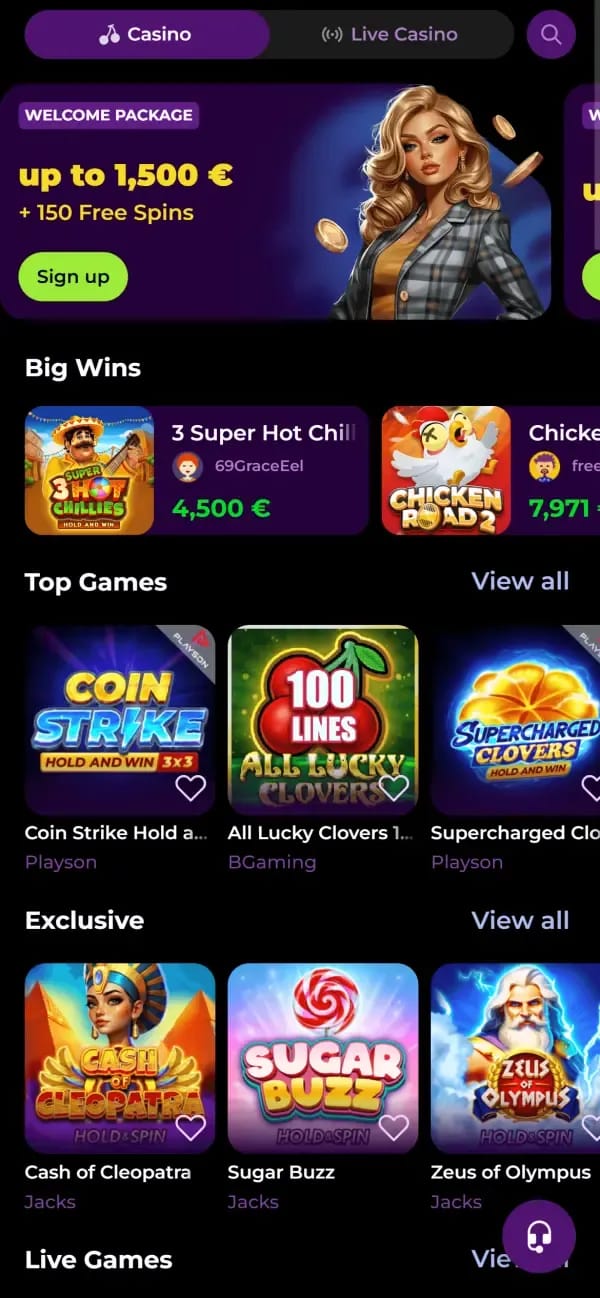 SpinMama casino online da mobile