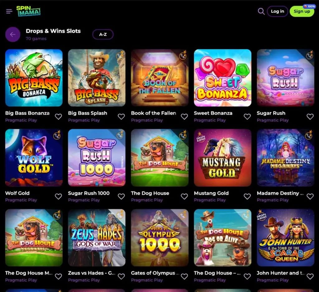 SpinMama casino: recensione varietà slot machine